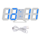 Reloj De Pared Led Digital 3d, Alarma, Número Y Hora, Pantal