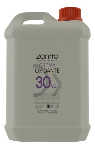 Crema Oxidante 30 Volumenes Zantto X 5 Litros