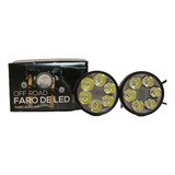 Faro Auxiliar Luz Blanca Off Road 12v 6 Led 18w Jgox2