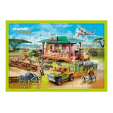 Playmobil 2 Puzzles + Librito Didactico + Memotest Wild Life