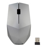 Mouse Óptico Inalámbrico Techzone Con Diseño Ergonómico Color Blanco