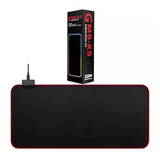 Mouse Pad Gamer Gms X5 Rgb De Fibra 800mm X 300mm Negro