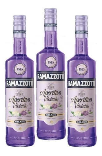 Aperitivo Ramazzotti Violetto 700cc X 3 Unidades