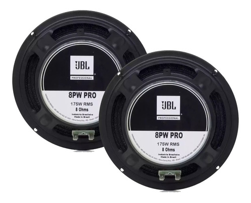 Woofer Jbl Selenium 8pw Pro 8 Pulgadas 175w Rms 8 Ohms X2