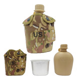 Cantil Militar Tático Térmico 1 Litro Caneca De Alumínio Fg