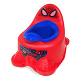 Pelela Portatil Con Recipiente Spiderman Marvel St Disney Color Rojo