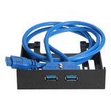 Usb 3.0 Painel Frontal Hub 2 Porta Expansão Bay 20 Pin Para