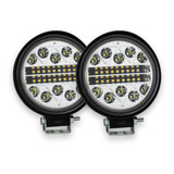 Faro 28 Led Bicolor Auxiliar Redondo O Cuadrado 4x4