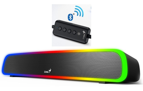 Barra De Sonido Parlante Bluetooth Con Luces Led Genius 