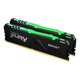 Kingston Fury Beast Rgb 32gb (2x16gb) 3200mhz Ddr4 Cl16 Desk