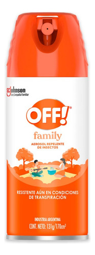 Repelente De Mosquitos Off! Family Aerosol 170 Cm3