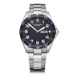 Victorinox Reloj Fieldforce , Azul Color De La Correa Gris