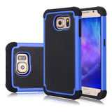 Funda Para Samsung Galaxy S6 Edge (color Azul Y Negro)