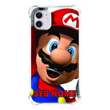 Capa Capinha Personalizada Com Nome Super Mario Bros
