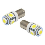 Lampada Led Ba9s 5 Smd 5050 Branco 12v (2 Unidades)