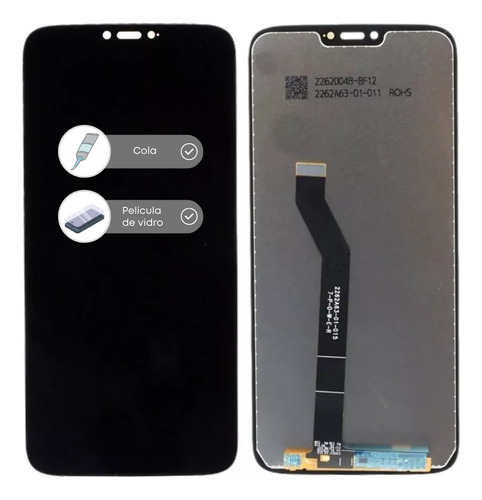 Tela Frontal Lcd Para Moto G7 Power Xt1955 + Cola + Pelicula