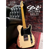 Guitarra Seizi Saitama Relic  Alpine White Com Case