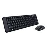 Kit Teclado Y Mouse Logitech Mk220 Inalámbricos Negro