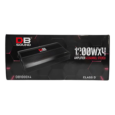 Amplificador Db Sound 1200w X 4 Canales Db Sound Db1000x4 Negro | Meses sin interés