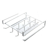 Organizador Colgante Tazas Alacena Metálico Bajo Mesada Color Blanco