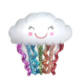 Balão Metalizado Nuvem - Chuva De Amor - Kit C/3 Unidades