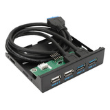 Panel Frontal De 3,5 Pulgadas, Hub Usb3.0, 4 Puertos Interno