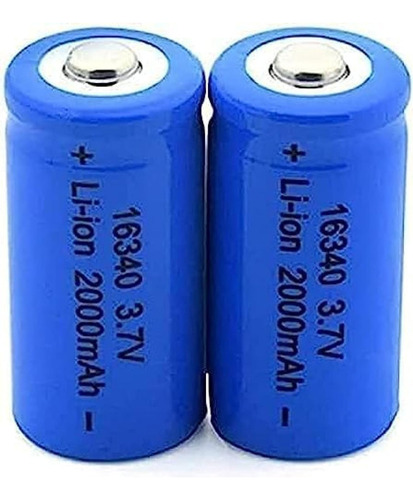 2 Baterias Pilas Gh 16340 Litio Marca Ultrafire 2000 Mah 4.2v Linterna Herramientas