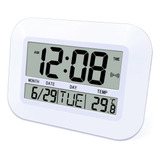 Reloj De Pared Digital Con Pilas Simple Lcd Alarma C