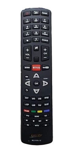Control Remoto Para Smart Tv Kalley Tcl Daewoo Rca Rc3100l10