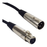 Cable Xlr Microfono O Luces Dmx Jack Canon A Plug Canon 1m