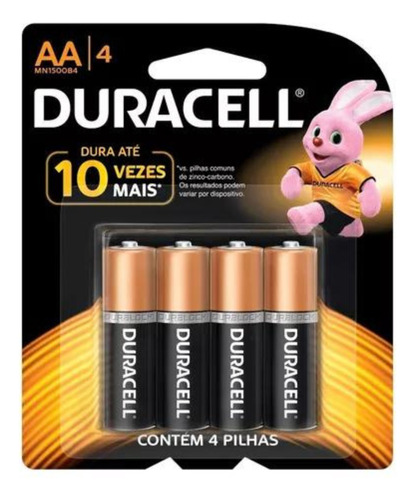 Pilha Alcalina Aa C/4 - Duracell