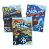 Wii Play X4 Juegos Físico Original Build N Race Bowling Ispy