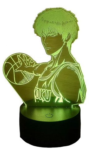 Rukawa Slam Dunk Lampara Led 3d Fanart Manga Anime