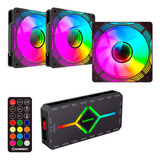 3 Fan Cooler Argb Aurora +controladora Gamemax