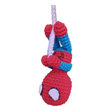 Amigurumi Spider Man / Hombre Araña Colgante A Crochet