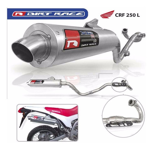 Escape Dirt Race Honda Crf 250 L Unico Solamente - Fas Motos