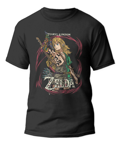 Polera Link Zelda Totk Estampados Gamer Y Videojuegos Unisex