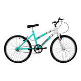 Bicicleta Mountain Bike Aro 24 Ultra Bikes Feminina Azul Cor Verde Anis E Branco