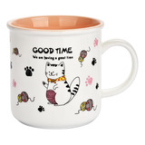 Zempro Taza De Café Con Diseño De Gato Para Mujer, Divertida