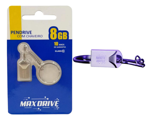 Pen Drive Com Chaveiro 8gigas Barato  Pequeno Max Drive