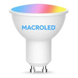 Lampara Led Dicro Gu10 Wifi Color 5w Macroled Smart Rgbw