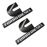 Juego De 2 Unidades Con Emblemas Turbo Diesel De Cummins En
