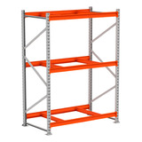 Porta Pallet Cinza Laranja 200x120x80 Paletes Palet 1500kg