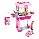 Cocina De Juguete Tipo Maletin Infantil 2 En 1 Niñas