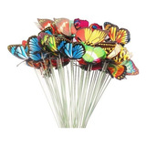 50 Piezas Decoraciones De Mariposas Artificiales Para Jardín