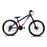 Mountain Bike Vikingx Tuff Aro 26 21v Câmbio Shimano Pto/ros