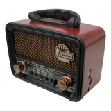 Rádio Fm Am Sw Vintage Retrô Kapbom Bluetooth Pen Drive Cor Cor Aleatoria 110v/220v (bivolt)