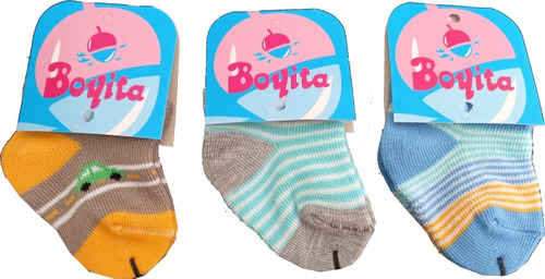 Soquete Bebe Boyita T000 Art 2330 Pack X6 Pares