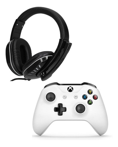 Control Xbox One Blanco + Audífonos Rgb 