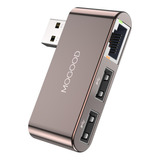 Mogood Adaptador Usb A Ethernet Hub Usb De 2 Puertos Con Ada